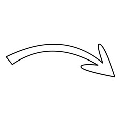 Obraz premium Minimalist Outline Arch Arrow