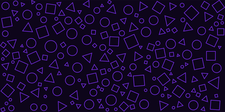 vector seamless pattern - circle,square, hexagon, triangle
