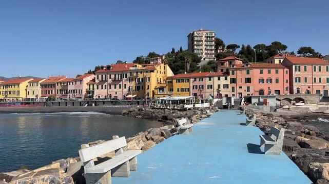 Italien bei Sanremo Ligurien im Fr&uuml;hling