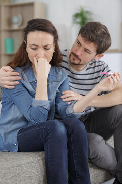 a sad negative pregnancy test