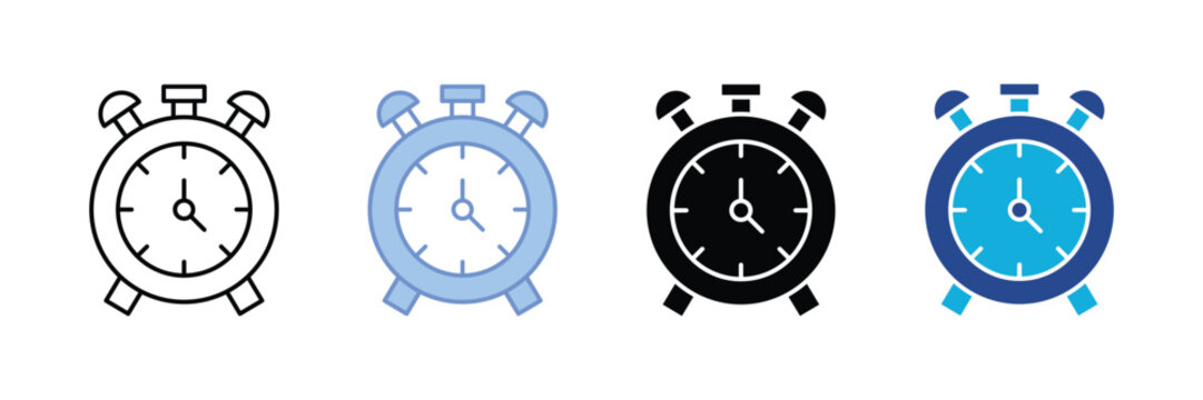 Timer Icon Set Multiple Style Collection
