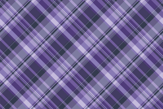 Quilted vector fabric textile, celebrate plaid seamless check. Dog tooth pattern texture background tartan in indigo and light colors.