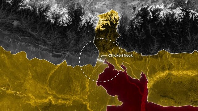 animation showing the strategic chicken neck region in video motion