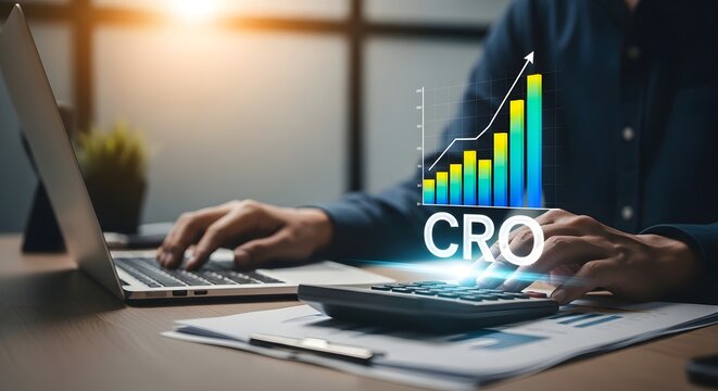 Conversion rate optimization analyzing data for business growth and success