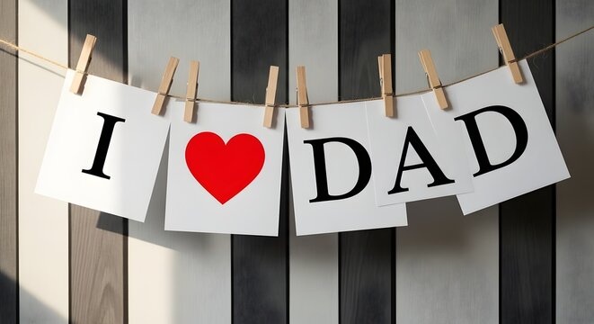 father's day card, i love dad message