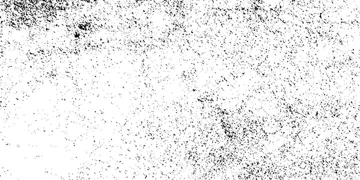 Distressed texture with rough edges and speckled pattern grunge. Glitch distorted grungy isolated layers. crack halftone dots. White background with scattered black scratches.