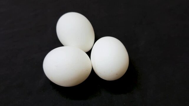 fresh organic eggs close up with clean natural texture