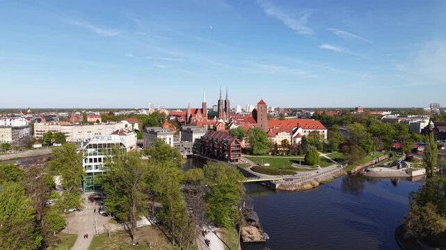 Ostrow Tumski in Wrocław, Poland