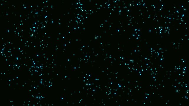 Shining flicker dynamic lightning ball animation on black background. Flashing lights wall- Flicker multicolored wall lights blinking. Quick random flash of lights. Flashing disco party wall light.