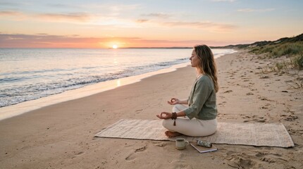 Fototapeta premium woman on the beach