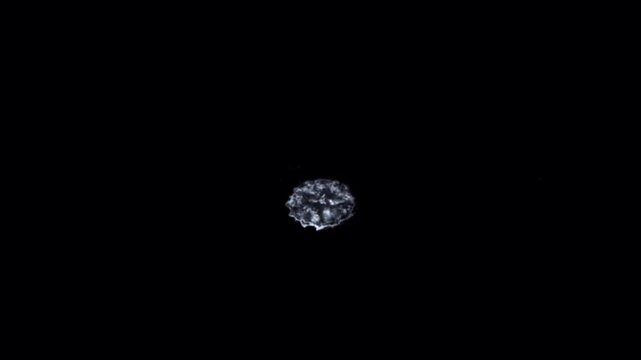 Realistic water effect on black background.