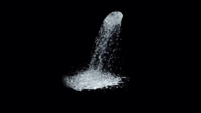 Realistic water effect on black background.