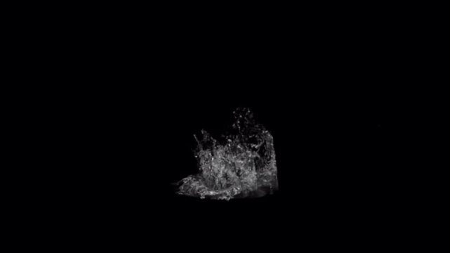 Realistic water effect on black background.