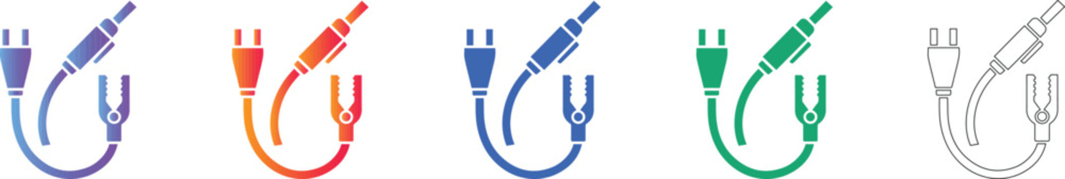 Electrical Cable Clamp Connector Vector