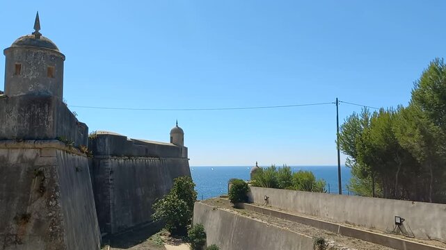 The northern part of the fort of Santo Ant&oacute;nio da Barra (also known as Forte de Santo Ant&oacute;nio do Estoril, or Forte de Salazar) is located overlooking the sea, in the parish of Estoril, Portugal