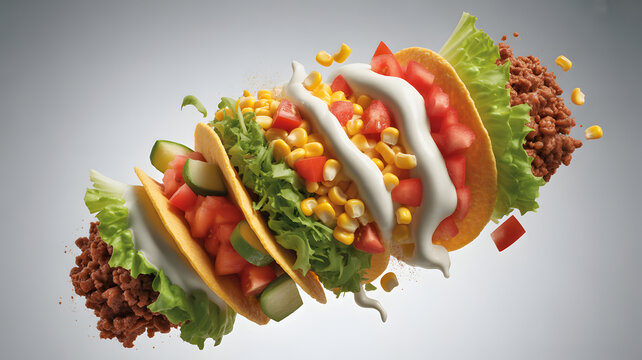 gourmet veggie burger stack closeup