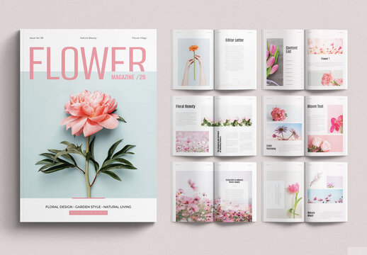 Flower Magazine Template