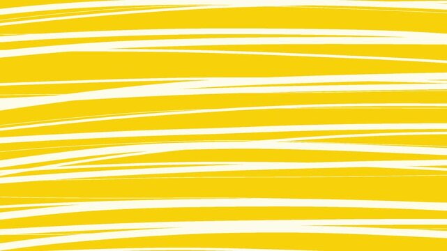 Loopable animated yellow background with wavy hand-drawn white stripes. ideal for social media stories, reels, and video overlays