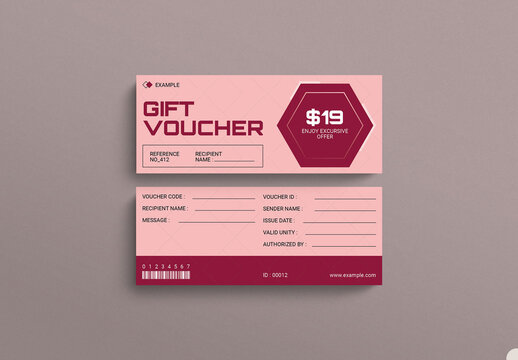 Gift Voucher Template Layout