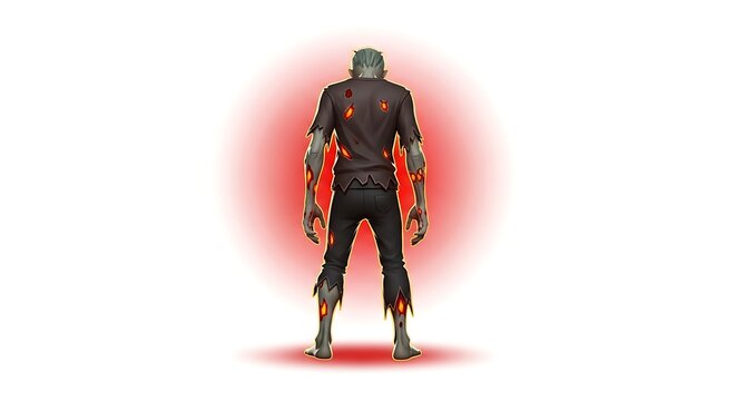 cyber warrior with glowing energy aura