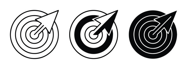 vector target arrow hit graphic element collection © Farhanaz
