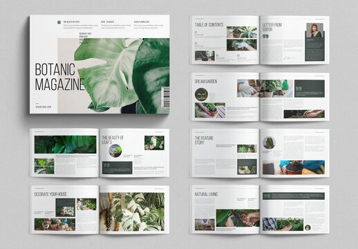 Botanic Magazine Template Landscape