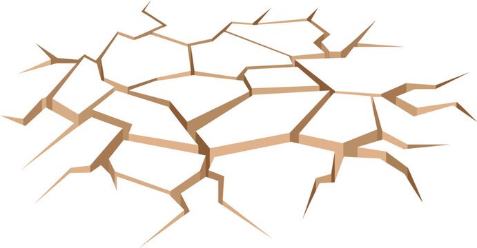 Crack earth surface