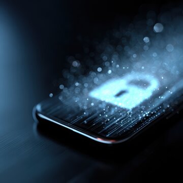smartphone displaying secure encrypted messaging concept