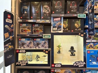 Naklejka premium April 2026, Singapore: Lego Star Wars toys