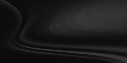 Fototapeta premium abstract black background with static fluid flow the surface of black satin or silk fabric