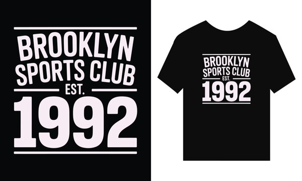 Brooklyn Sports Club Established 1992 vintage t-shirt
