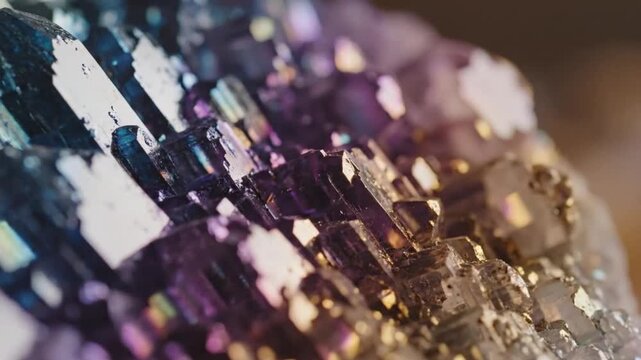 Colorful crystal formations for creative digital media and visual arts
