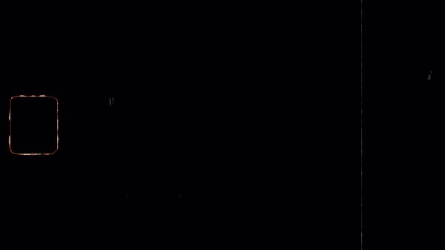 shaking 16mm old film frame clutter overlay on a black background. 4k video