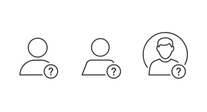confused gender identity icons flat design - Blue icon set - Modern style icon  - Glyph and solid icon set - Icon vector