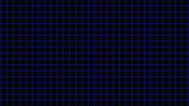 animated thin blue wireframe grid line fit for alpha channel or overlay layer. Loop abstract motion background for technology, science, blueprint, or infographic concept