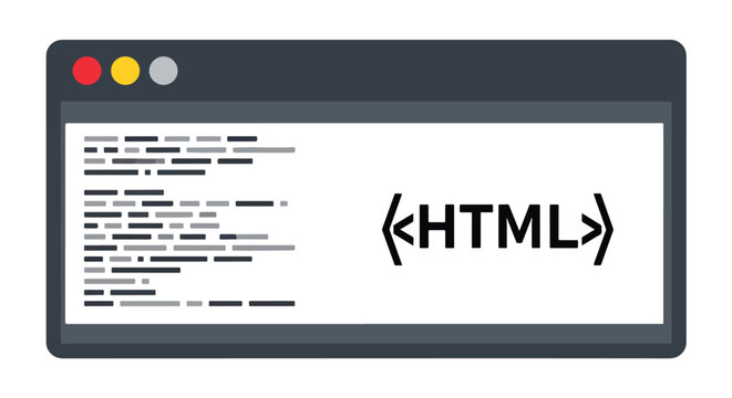 html code browser window interface icon - Editable line icons. Vector illustration - Glyph and solid icon set - Icon vector