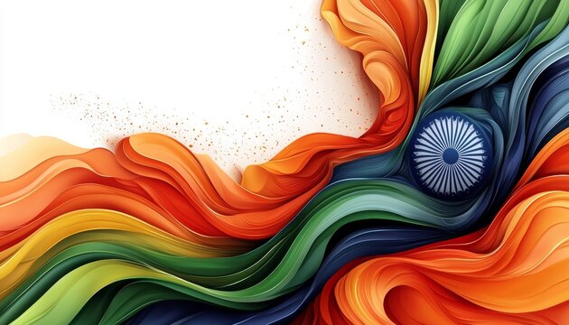 Unique background design inspired by India's Republic Day festivities.