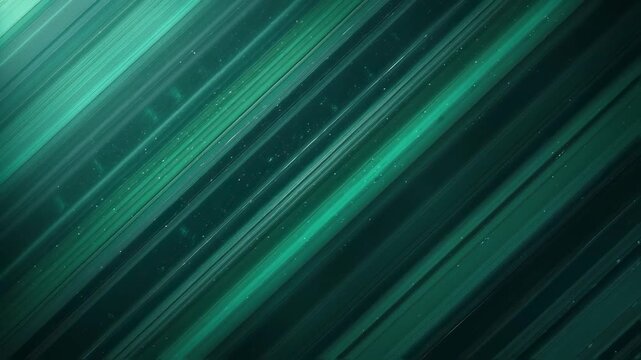 Emerald Green Diagonal Lines with Subtle Sparkle Animated Background Loop