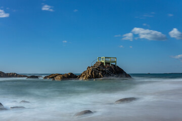 Naklejka premium Long exposure at the ocean