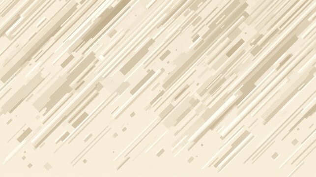 Abstract geometric background with diagonal lines and rectangles in beige and light brown tones, a modern digital pattern, ai fast content generation abstract background