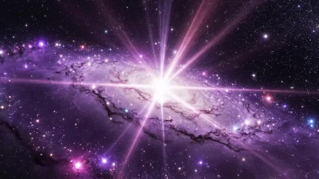 Galaxy in space with stars emphasizing natural beauty and pristine environments