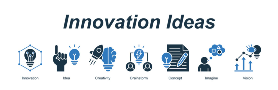 Innovation Ideas banner web icon vector illustration concept with an icon of Compare, Analysis, Evaluation, Criteria, Perspective, Decision, Conclusion