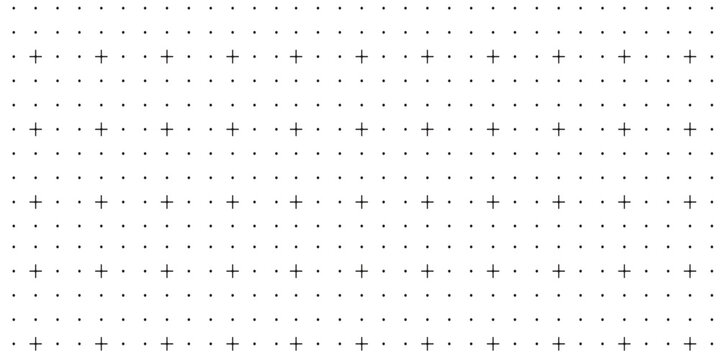 Seamless tiny plus sign grid pattern on light background for clean modern design. Minimal cross dot texture with uniform spacing. Versatile neutral repeat ideal for UI, print, textiles, packaging, 