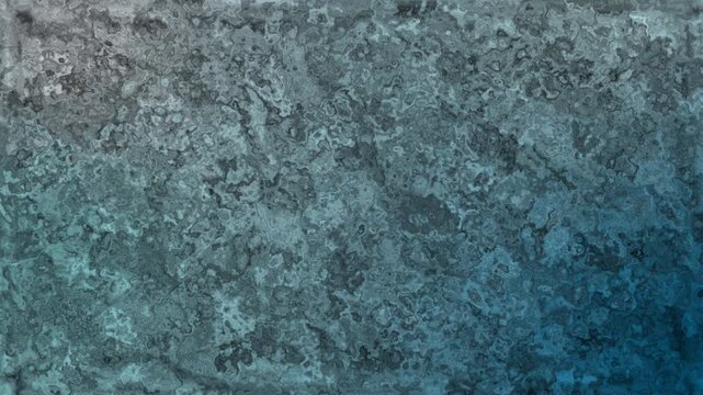 Seamless abstract loop of cold blue texture resembling frozen ice, stone surface, or crystalline structures.