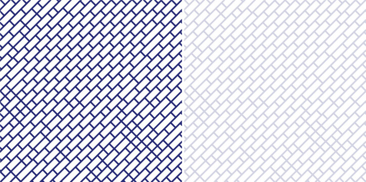 Geometric Herringbone Pattern with Gradient Fade from Dark Blue to White on a transparent background
