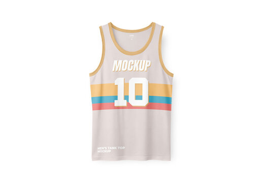 Men's Tank Top Mockup Design for Creative Agency and Brand Portfolio