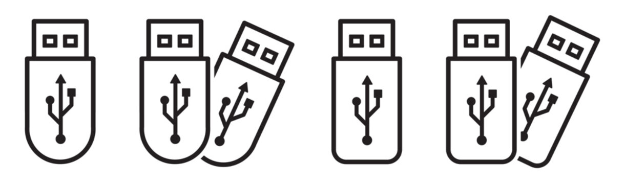 Usb drive icon illustration