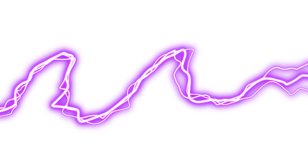 Fototapeta premium Vibrant Violet Neon Electric Line Glow Background Illustration