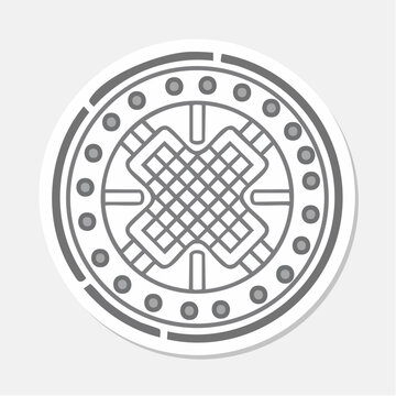 Circular Manhole Cover Icon