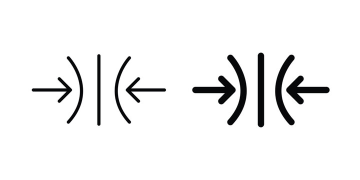 Elastic icon editable stroke. Linear and flat icons